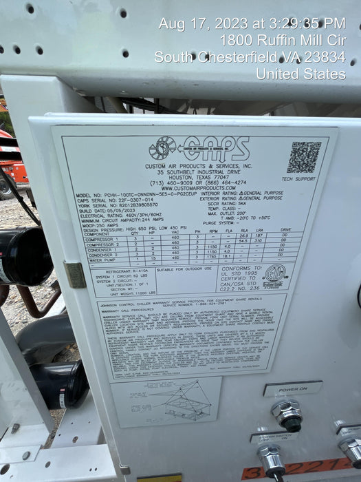 2023 CAPS PCHH-100TC-0NN0NN-5E5-0-PG2CEUP