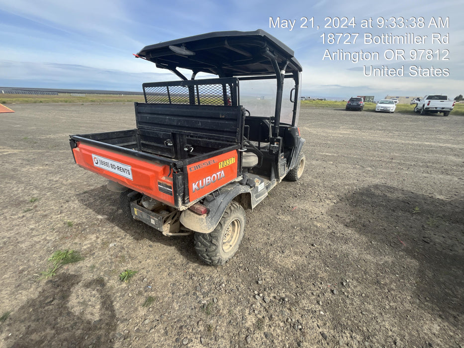 2020 Kubota RTV-X1140W-H 4WD utility cart -LED strobe -Windshield tempered glass -Plastic canopy -Wire harness kit -Backup alarm