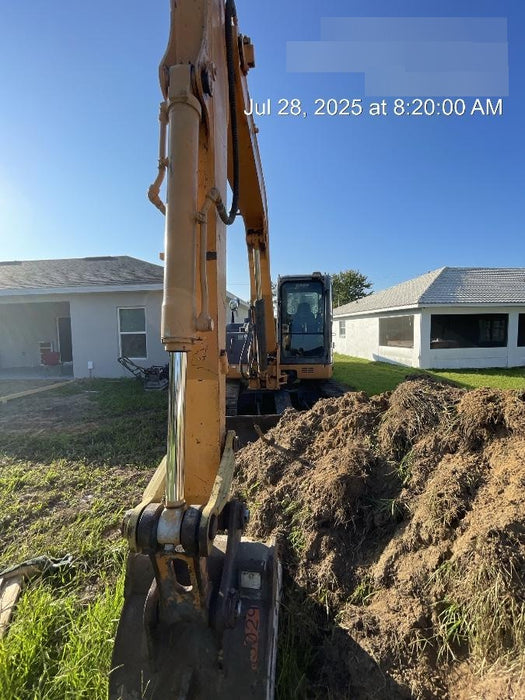 2015 Case CX80C CLOSED CAB, A/C, RUBBER TRACKS PADS, 7'-2" ARM