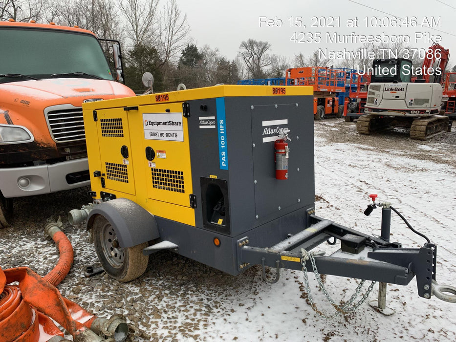 2020 ATLAS COPCO PAS 100 HF CS Enclosed