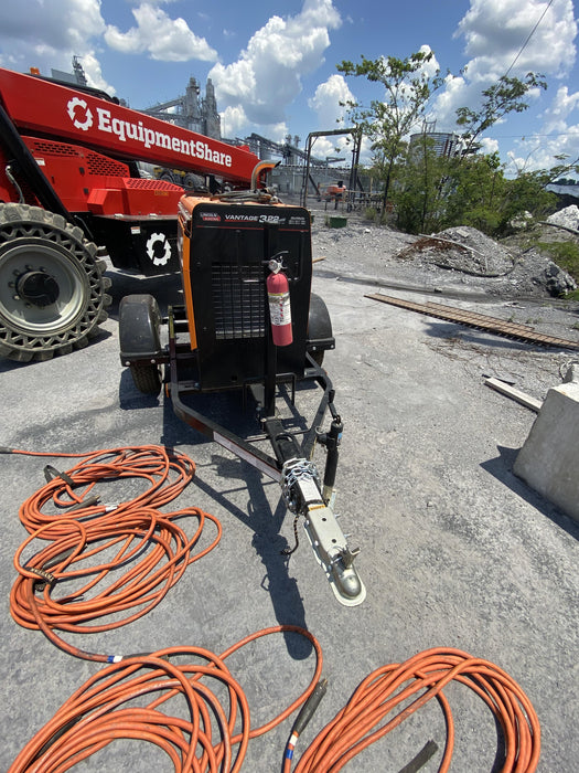 2021 Lincoln Electric Vantage 322 Vantage 322 Ready Pak 3 w/ Decals, ORANGE (includes trailer, cable rack, fender light kit) NO Telematics