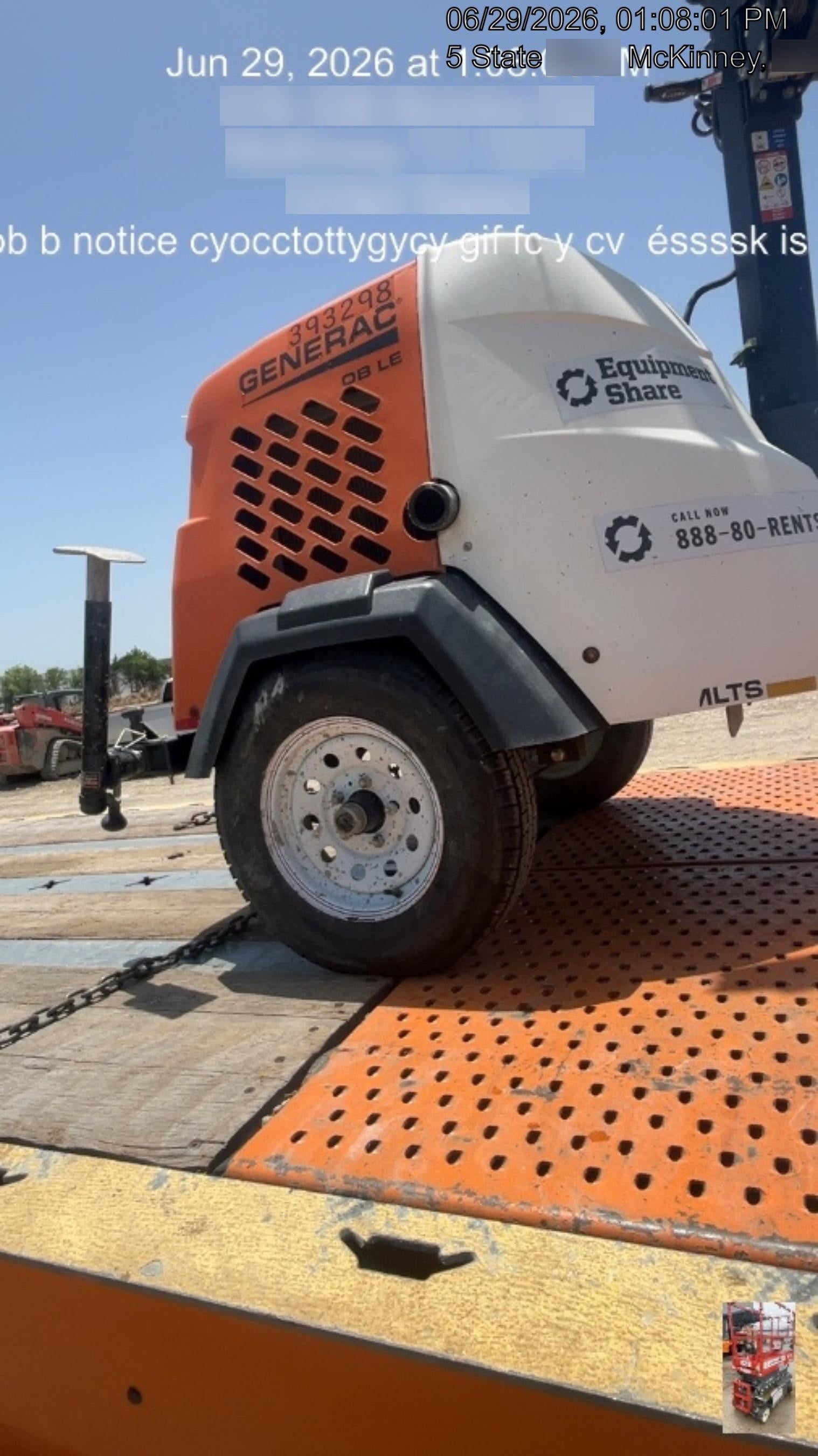 2024 Generac MLT2 Diesel, Flex Switch 120V Input, Powerzone Controller, 
(4) 320W LED Lights, 4kW Generator, 39.9 Gal Fuel Tank, 2" Ball, T3