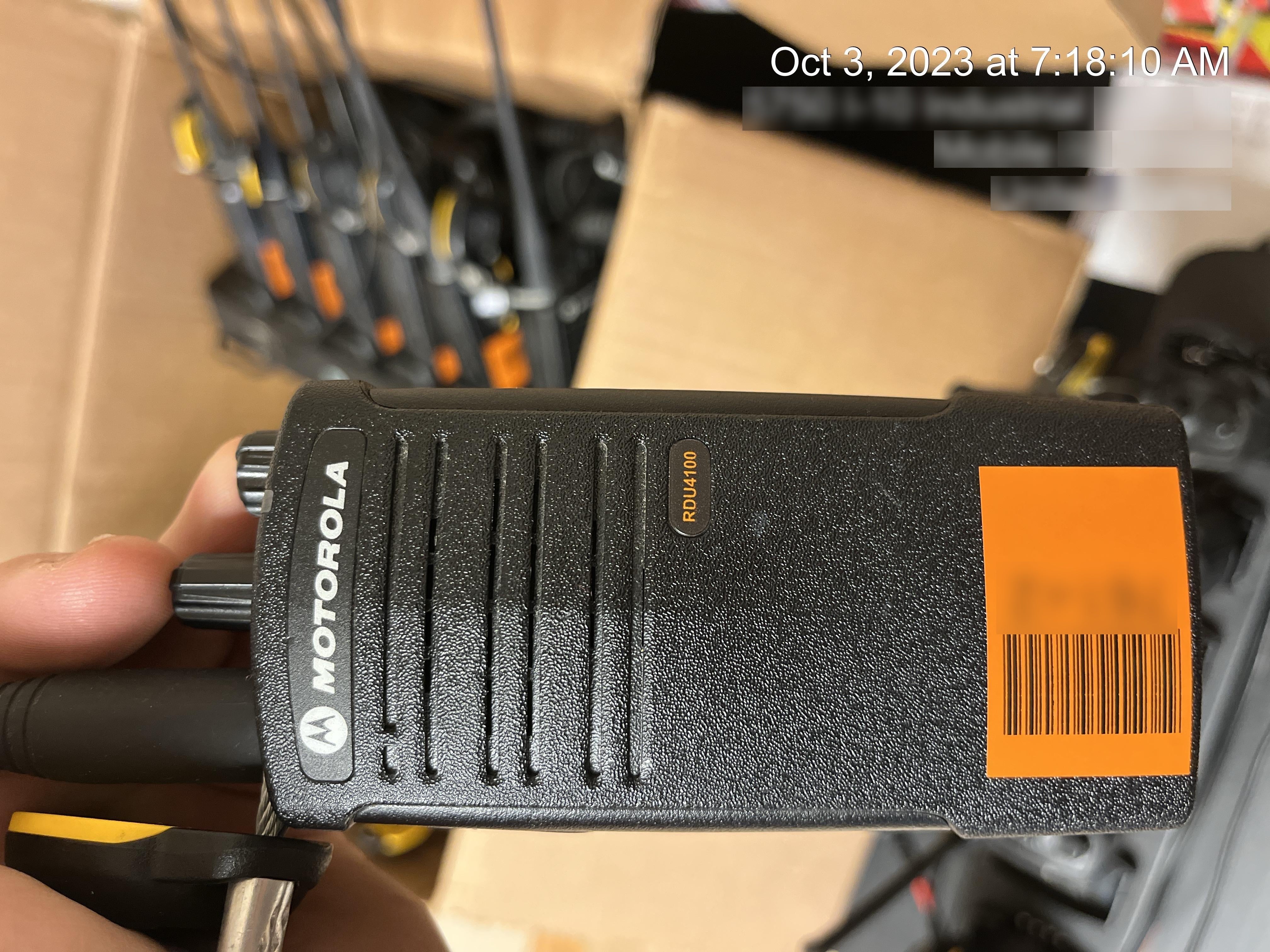 2020 MOTOROLA RDU4100