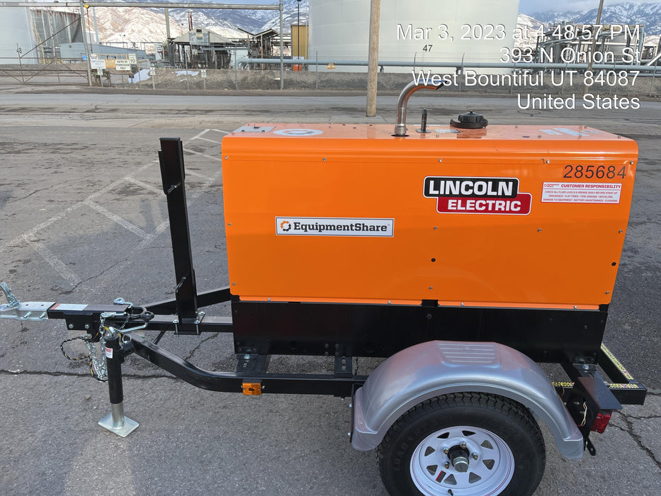 2022 Lincoln Electric LE400 Kubota V1505, Trlr, Cable Rack, Light Kit, ES Decals, T3