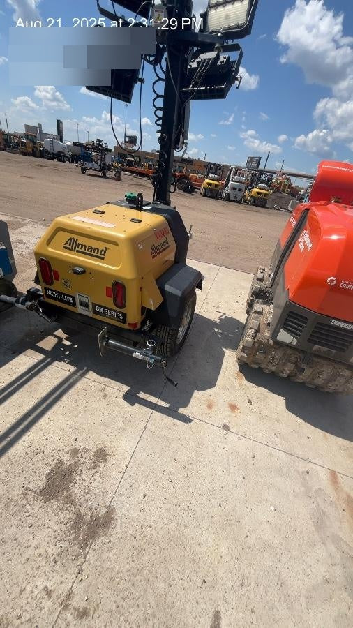 2020 Allmand NLV3GR (4) LED Light Fixture 350W, 23' Vertical Mast, 3kW Prime, Towable, Deep Sea L401, Leveling Jacks, Yanmar T4F 5.8hp