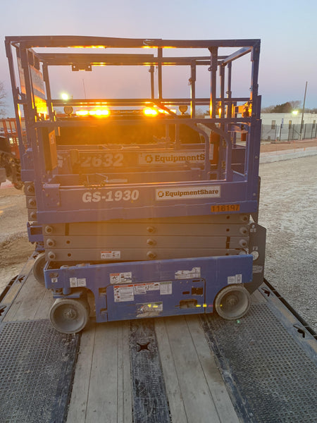 2020 Genie GS-1930 Solid Non Marking Tires, Beacon, Folding rails with half height swing gate