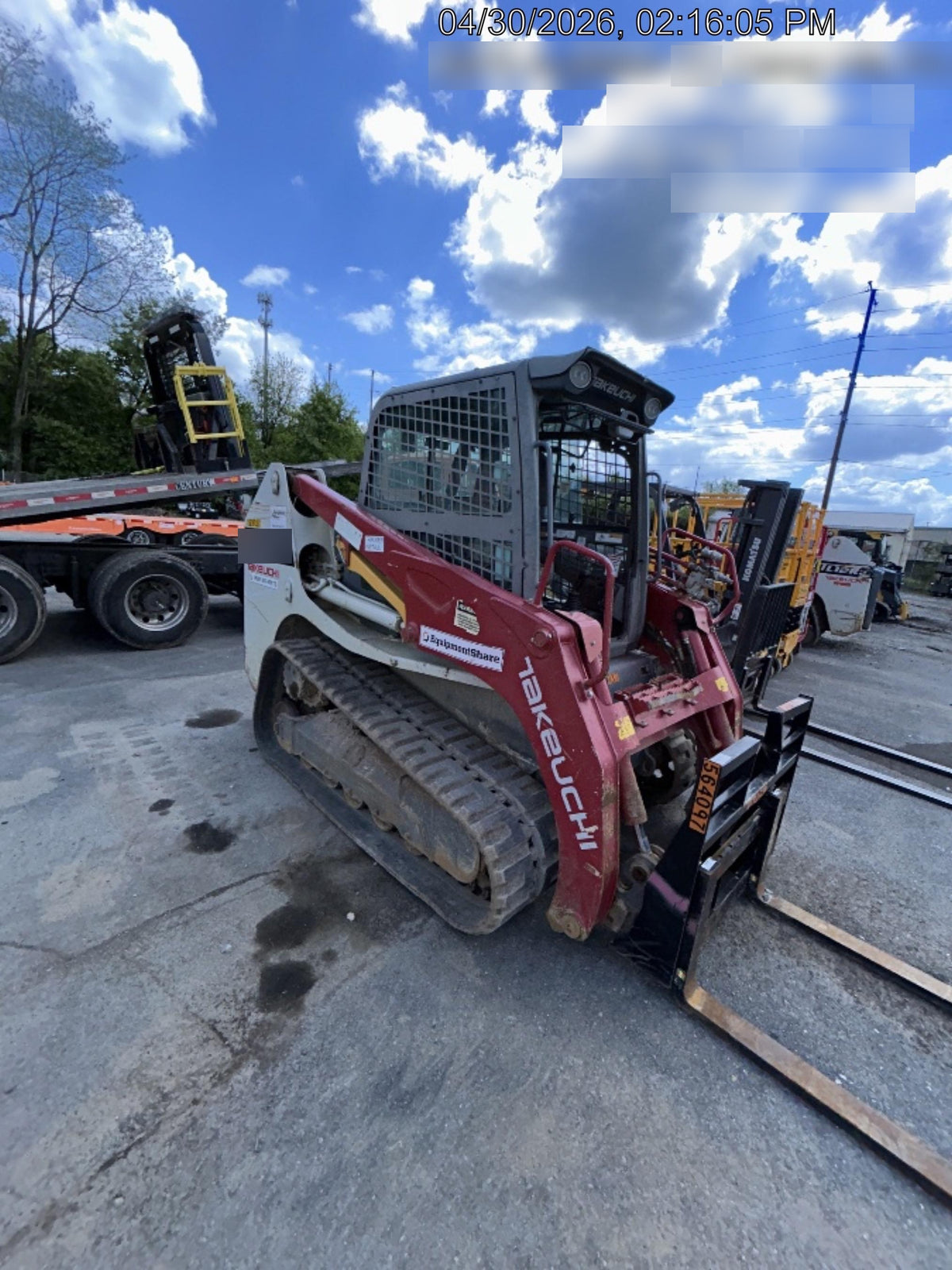2020 Takeuchi TL12R2-CR Cab/Heat/Air, 111hp, Hydraulic QC