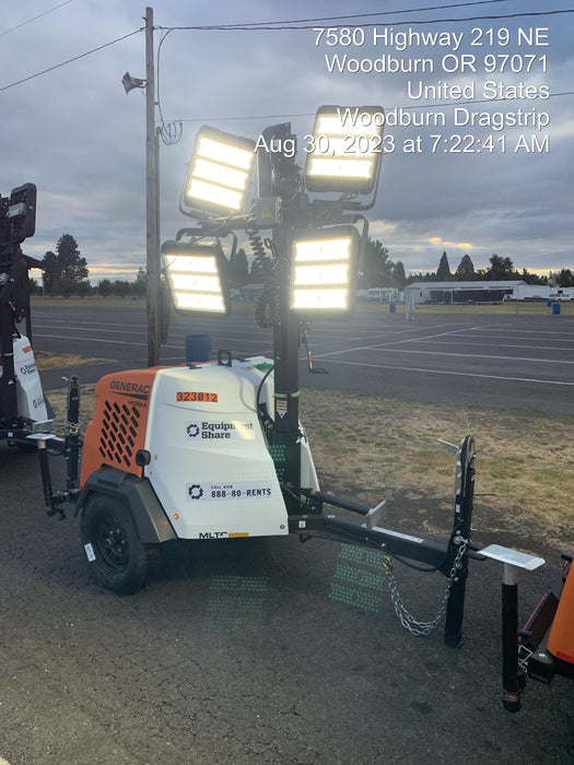 2023 Generac MLT2 Diesel, Flex Switch 120V Input, Powerzone Controller, (4) 320W LED Lights, 4kW Generator, 39.9 Gal Fuel Tank, 2" Ball, T3