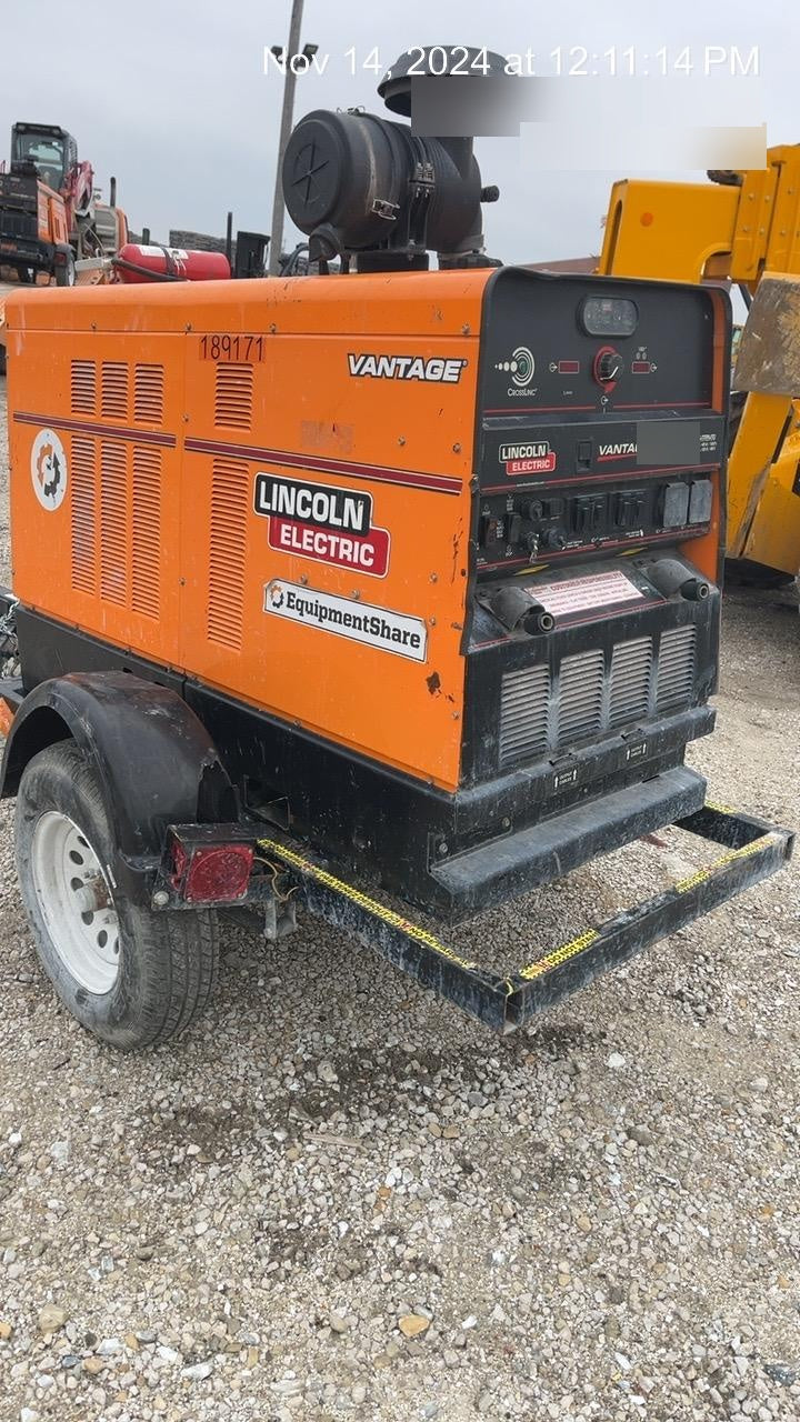 2021 Lincoln Electric Vantage 549X Ready Pak 3, ORANGE (includes trailer, cable rack, fender light kit)