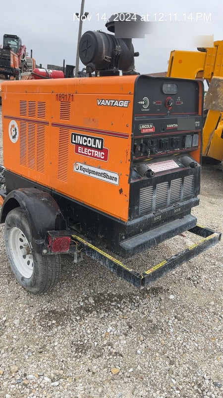 2021 Lincoln Electric Vantage 549X Ready Pak 3, ORANGE (includes trailer, cable rack, fender light kit)