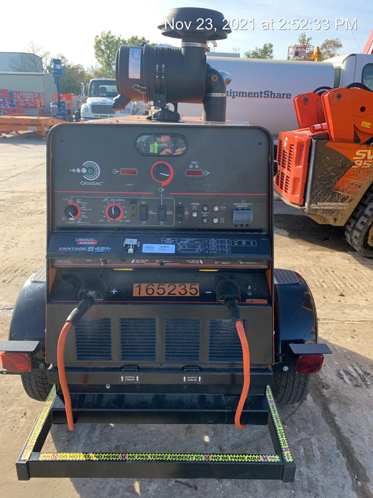 2021 Lincoln Electric Vantage 549X Ready Pak 3, ORANGE (includes trailer, cable rack, fender light kit)