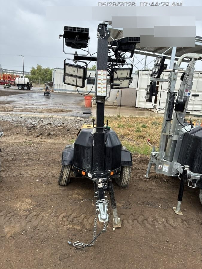2022 Allmand NLV3GR (4) LED Light Fixture 350W, 23' Vertical Mast, 3kW Prime, Towable, ES Decals, T3