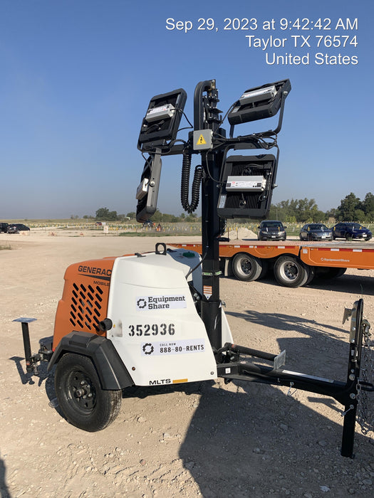 2023 Generac MLT2 Diesel, Flex Switch 120V Input, Powerzone Controller, (4) 320W LED Lights, 4kW Generator, 39.9 Gal Fuel Tank, 2" Ball, T3