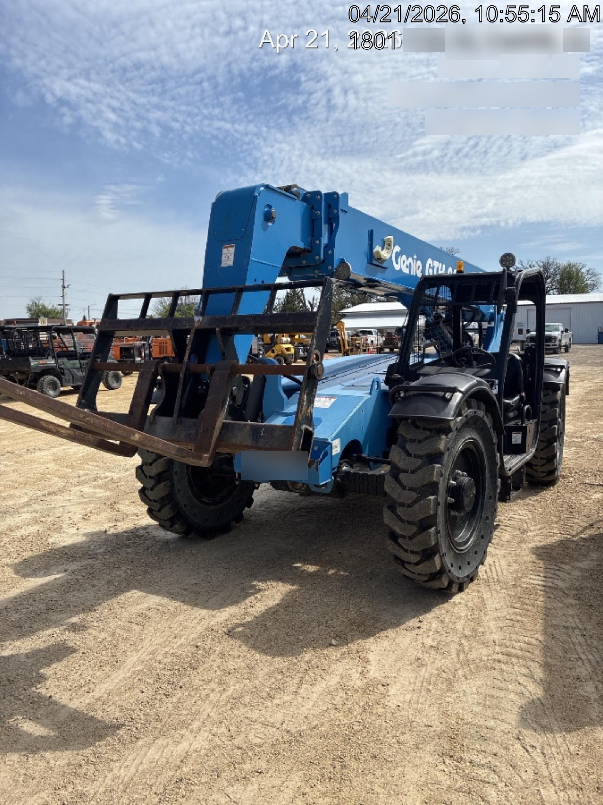 2018 Genie GTH-636 Genie GTH-636 w/Open ROPS, Solid Tires, Work Light/Beacon, 48" Carriage and Forks