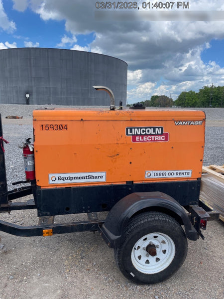 2021 Lincoln Electric Vantage 322 Vantage 322 Ready Pak 3 w/ Decals, ORANGE (includes trailer, cable rack, fender light kit) NO Telematics
