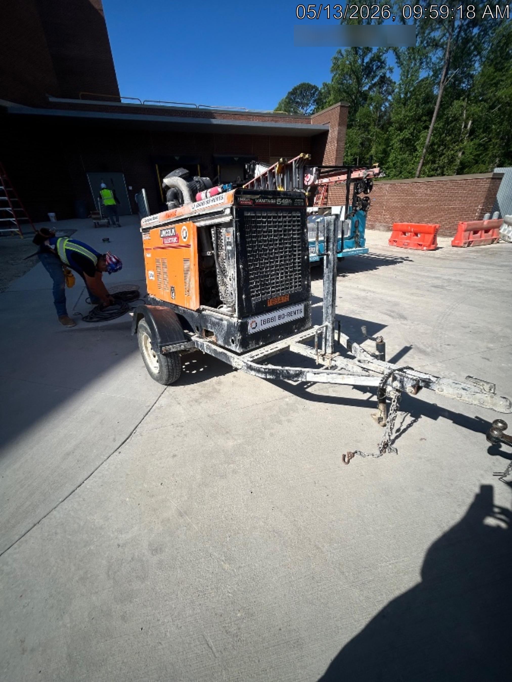 2021 Lincoln Electric Vantage 549X Ready Pak 3, ORANGE (includes trailer, cable rack, fender light kit)