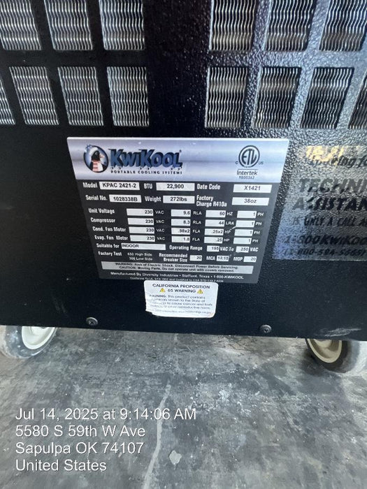 2023 KWIKOOL KPAC2421-2