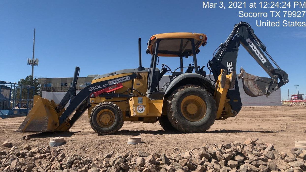 2020 John Deere 310LEP Canopy, 4WD, Standard Stick, Pilot Controls, 2 Way Hydraulics, TAG Manual QC