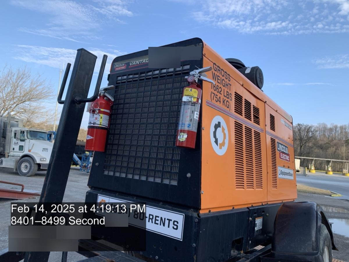 2021 Lincoln Electric Vantage 549X Ready Pak 3, ORANGE (includes trailer, cable rack, fender light kit)