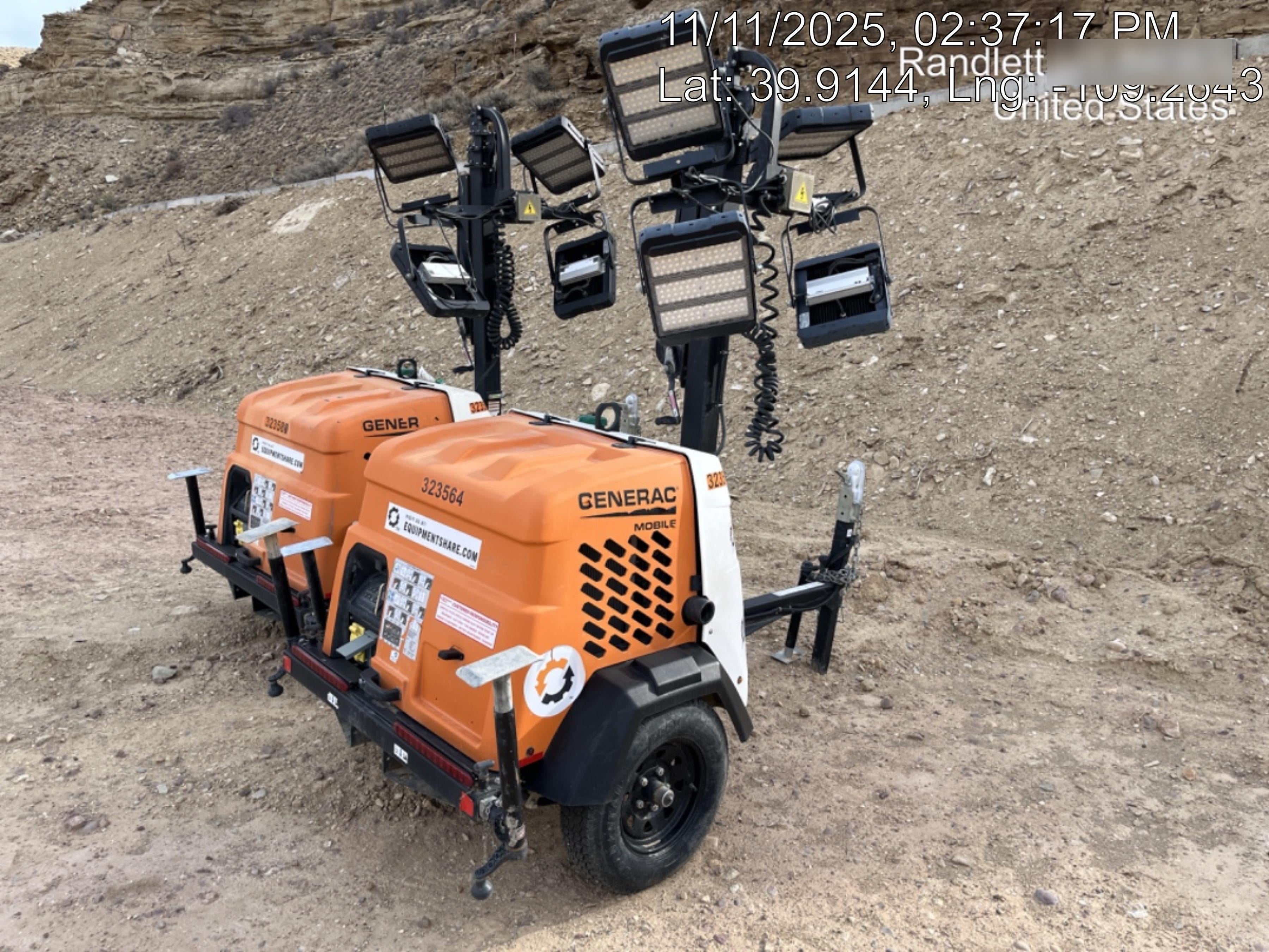 2023 Generac MLT2 Diesel, Flex Switch 120V Input, Powerzone Controller, (4) 320W LED Lights, 4kW Generator, 39.9 Gal Fuel Tank, 2" Ball, T3