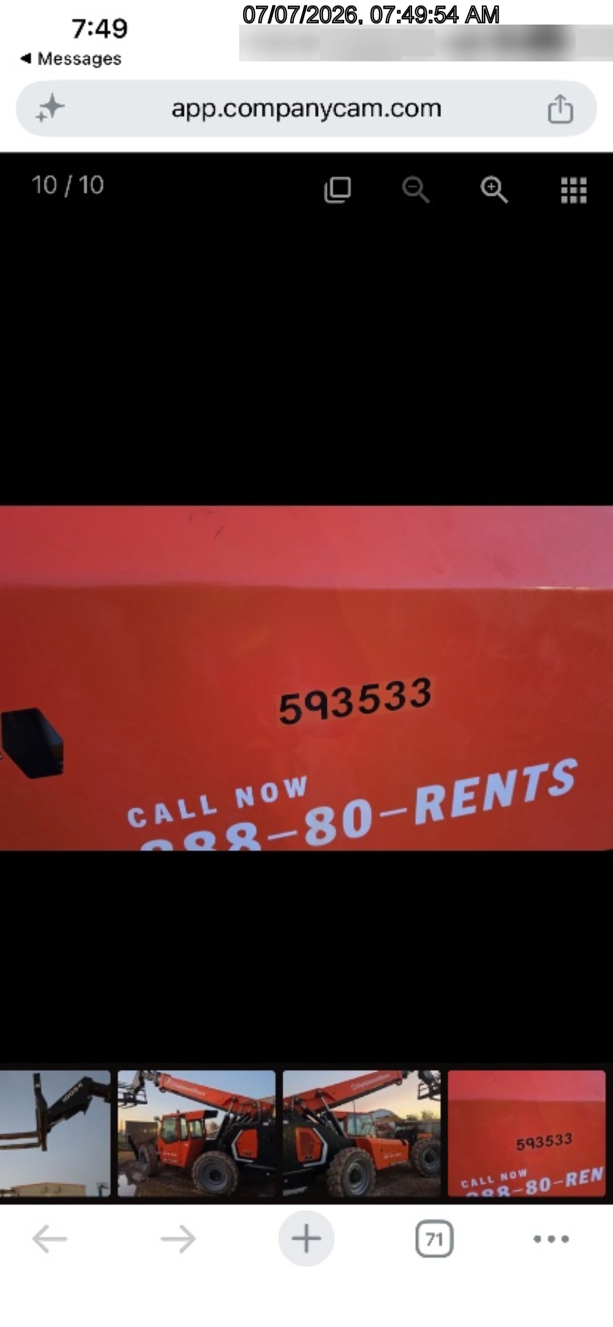 2025 SKYTRAK 10054