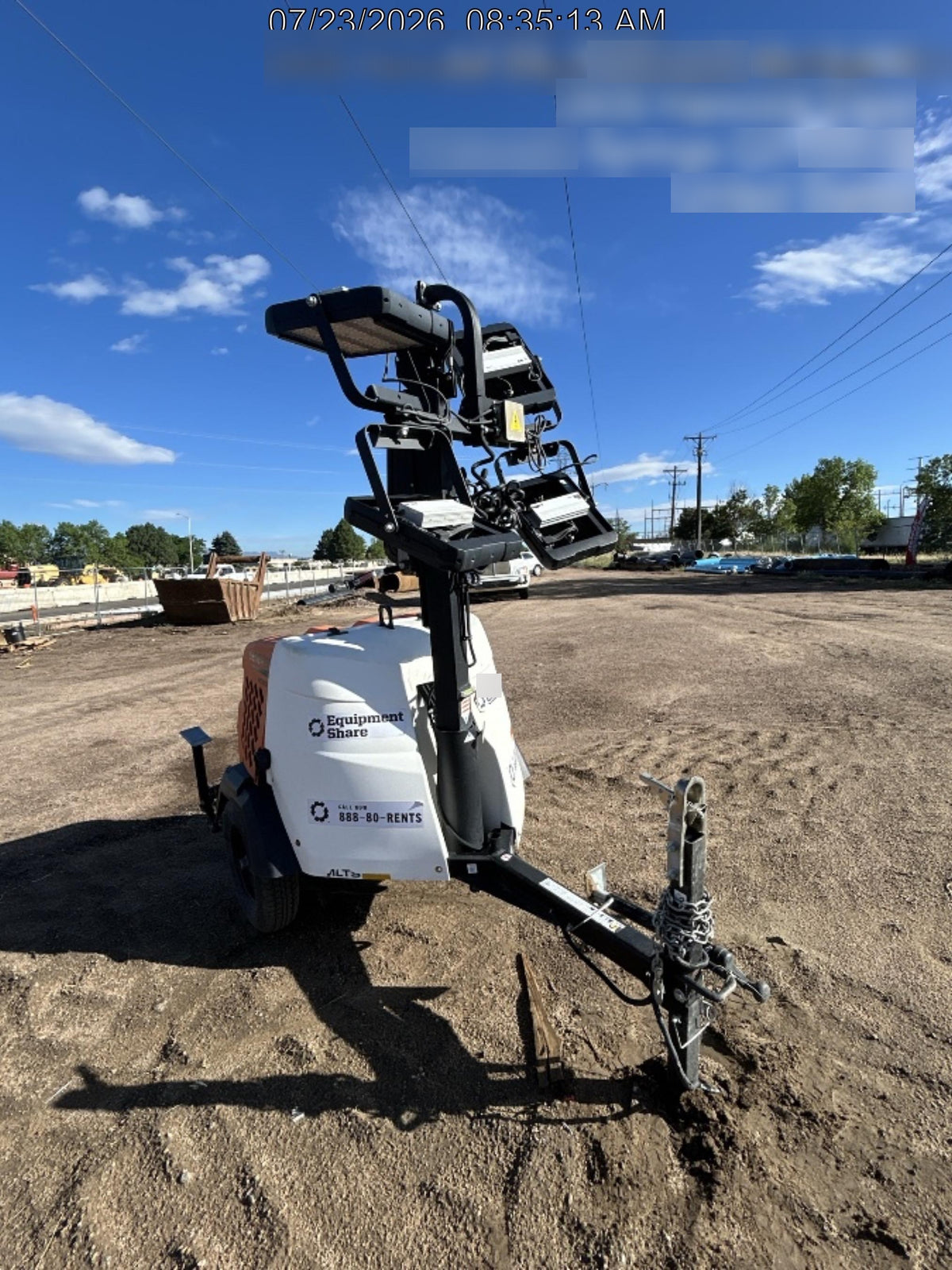 2023 Generac MLT2 Diesel, Flex Switch 120V Input, Powerzone Controller, 
(4) 320W LED Lights, 4kW Generator, 39.9 Gal Fuel Tank, 2" Ball, T3