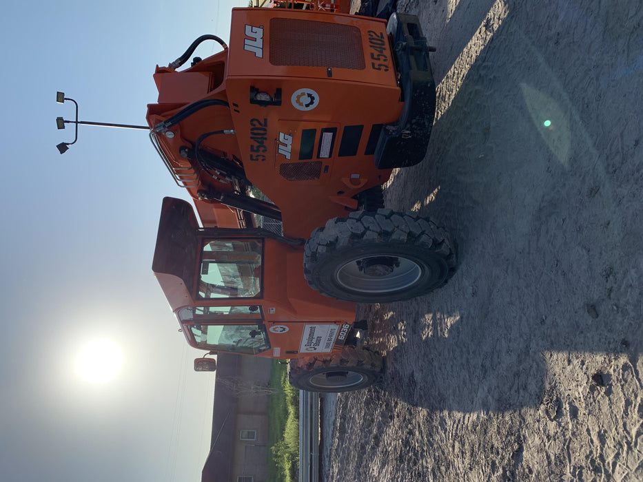 2019 Skytrak 6036 Cab/Heat/Air, Solid Tires, LED Work Lights, Beacon w/50" Carriage, 48" Pallet Forks