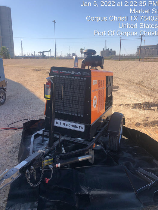 2021 Lincoln Electric Vantage 549X Ready Pak 3, ORANGE (includes trailer, cable rack, fender light kit)