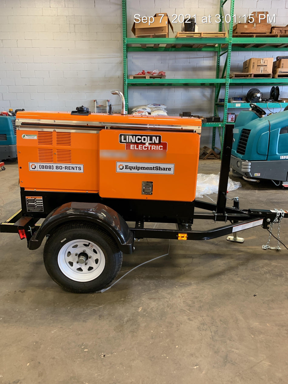 2021 Lincoln Electric Vantage 322 Vantage 322 Ready Pak 3 w/ Decals, ORANGE (includes trailer, cable rack, fender light kit) NO Telematics