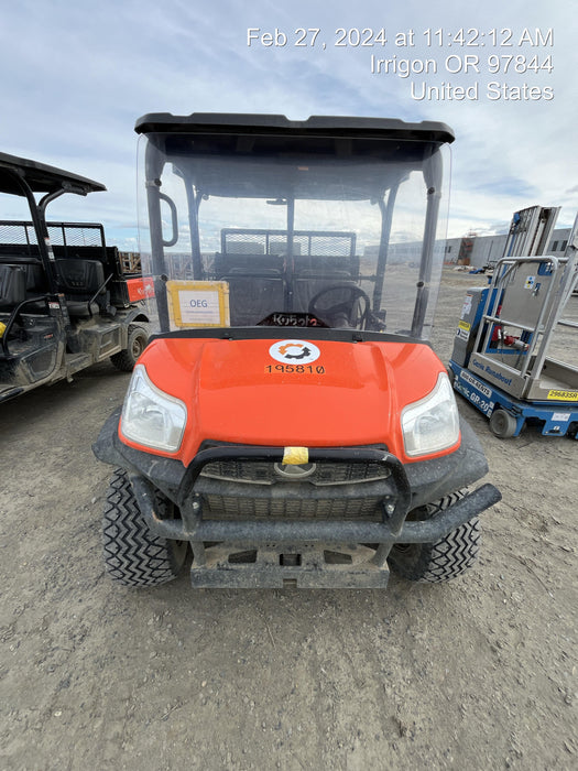 2022 Kubota RTV-X1140W-H Plastic Canopy, Windshield Acrylic Clear, LED Strobe Light, Wire Harness Kit, Back up Alarm