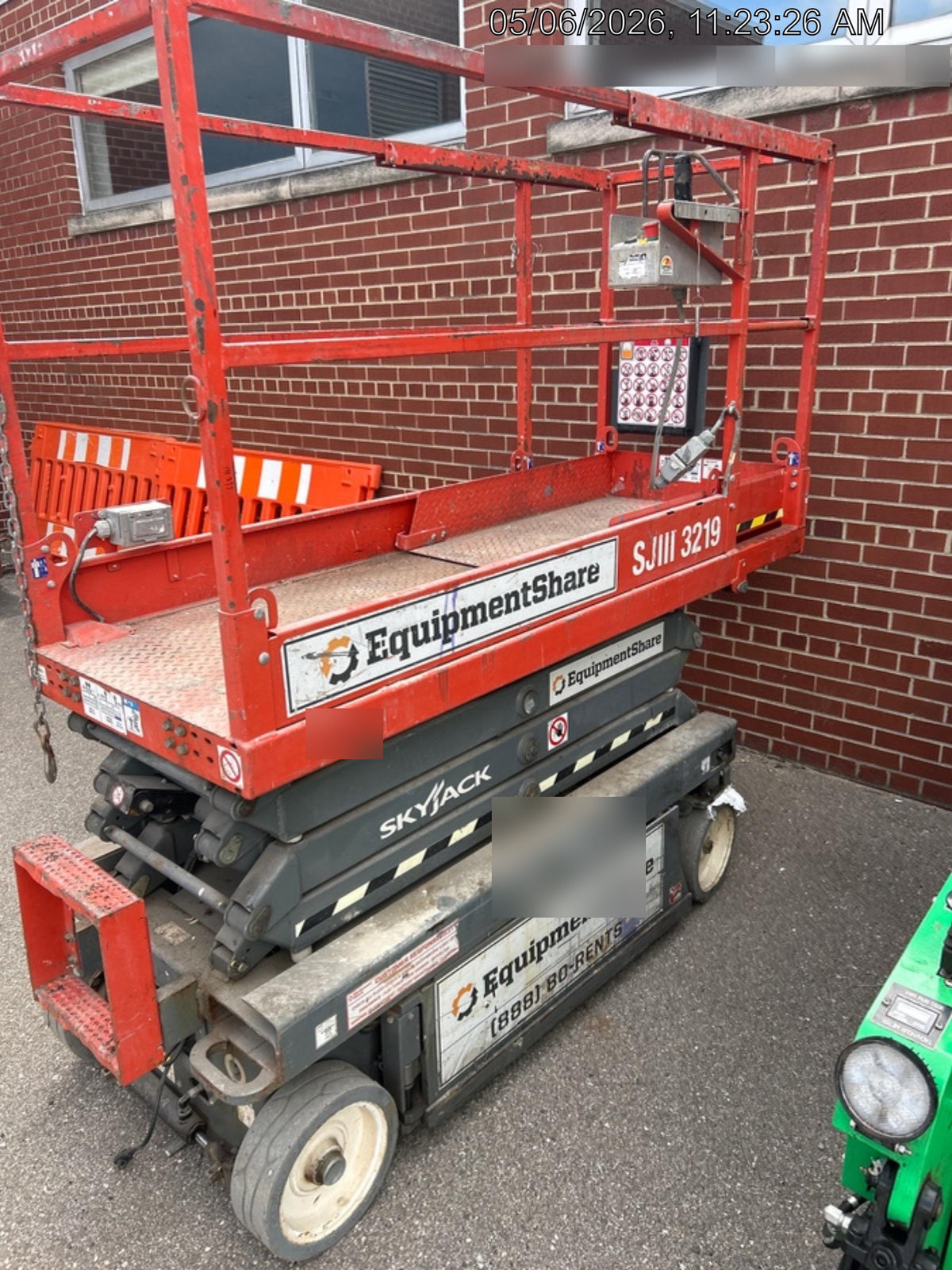 2019 Skyjack SJIII-3219 Standard Options, Trojan Batteries