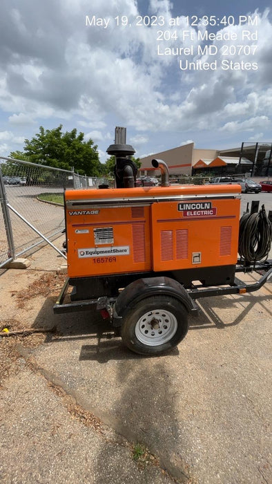 2021 Lincoln Electric Vantage 549X Ready Pak 3, ORANGE (includes trailer, cable rack, fender light kit)