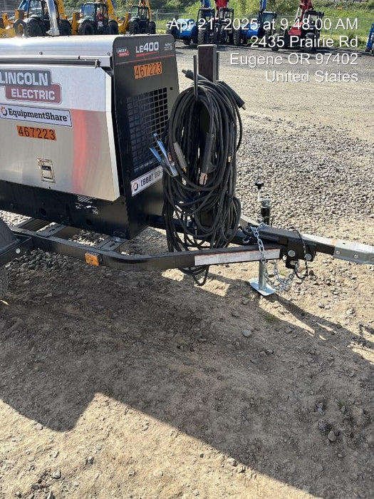 2024 Lincoln Electric LE400 Kubota V1505, Trlr, Cable Rack, Light Kit, ES Decals, T3