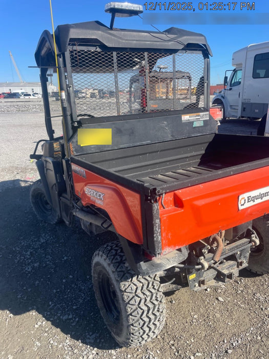 2019 Kubota RTV-XG850WL-H 4wd Utility Cart, Gas, 2 Seat, LED Strobe, Windshield Tempered Glass, Plastic Canopy, Wire Harness Kit, Backup Alarm