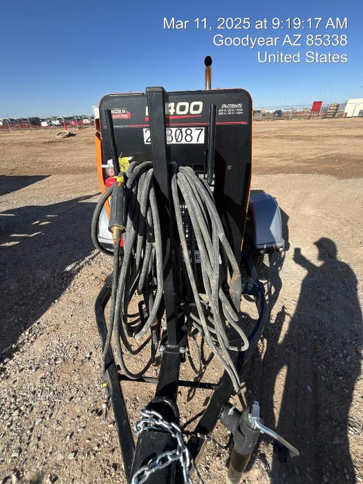 2023 Lincoln Electric LE400 Kubota V1505, Trlr, Cable Rack, Light Kit, ES Decals, T3