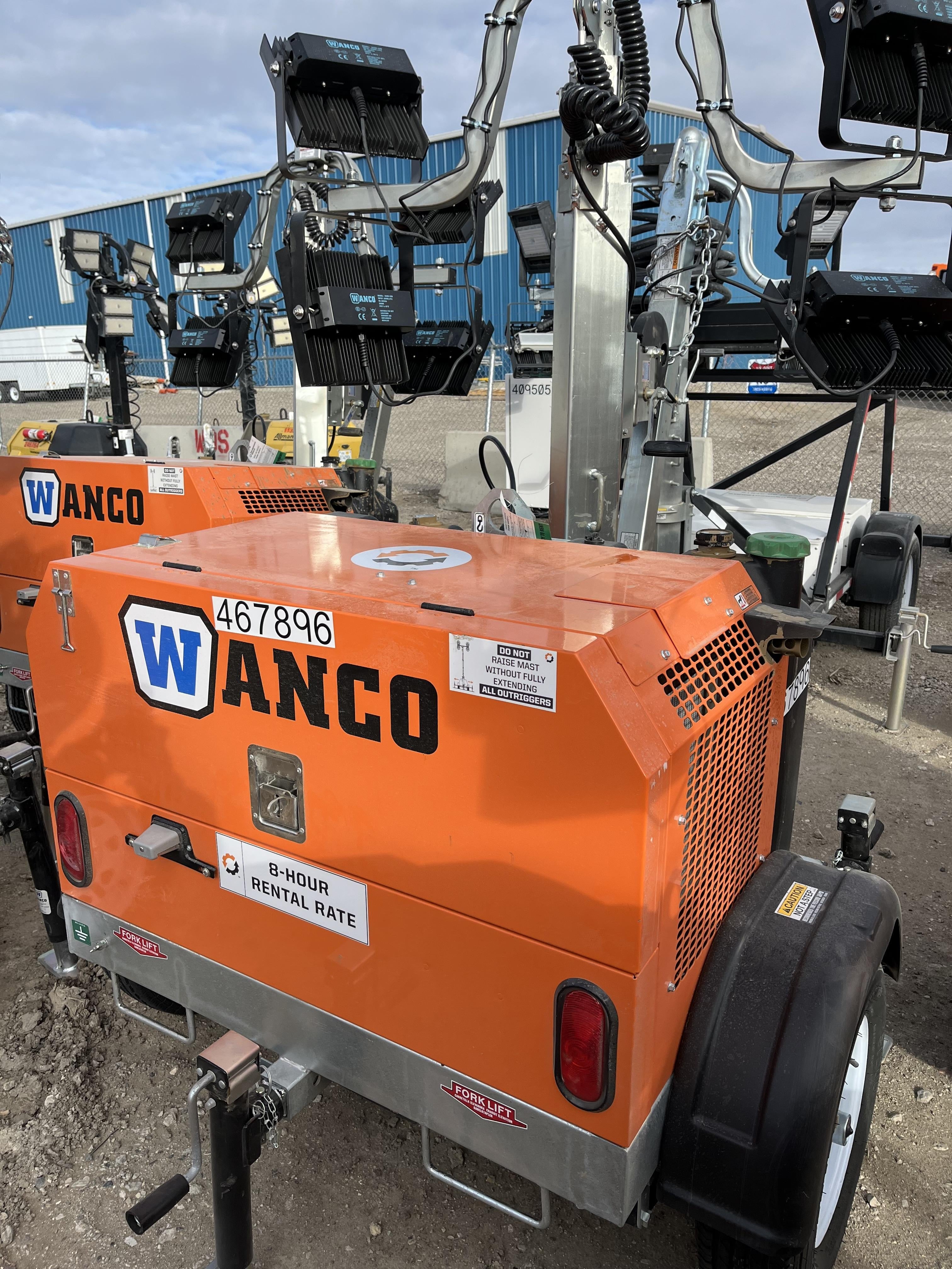 2024 Wanco WLTT-4MM4K Diesel, Deep Sea Controller, Shore Power Plug, Auto Start, (4) 350W LED Floodlights, 4kW Generator, 60 Gal Fuel Tank, 2" Ball, T3