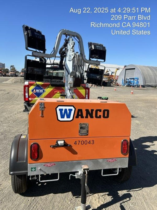 2024 Wanco WLTT-4MM4K Diesel, Deep Sea Controller, Shore Power Plug, Auto Start, (4) 350W LED Floodlights, 4kW Generator, 60 Gal Fuel Tank, 2" Ball, T3