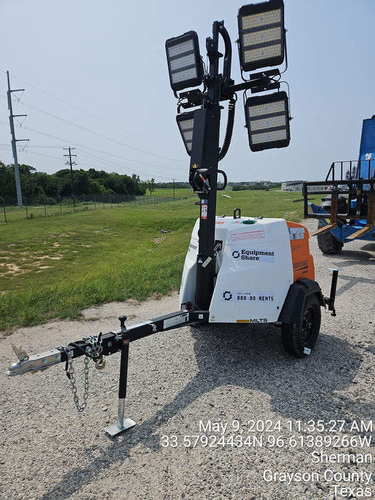 2024 Generac MLT2 Diesel, Flex Switch 120V Input, Powerzone Controller, 
(4) 320W LED Lights, 4kW Generator, 39.9 Gal Fuel Tank, 2" Ball, T3