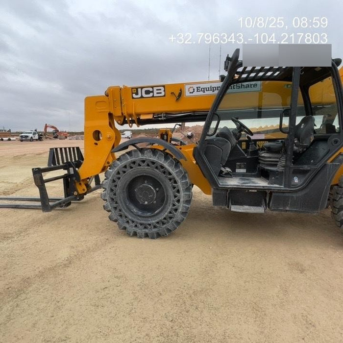 2020 JCB 509-42 Canopy, Solid Tires, Work Lights, Beacon, Aux Hydraulics, Back up Alarm, Lifting Eye, ES Decals