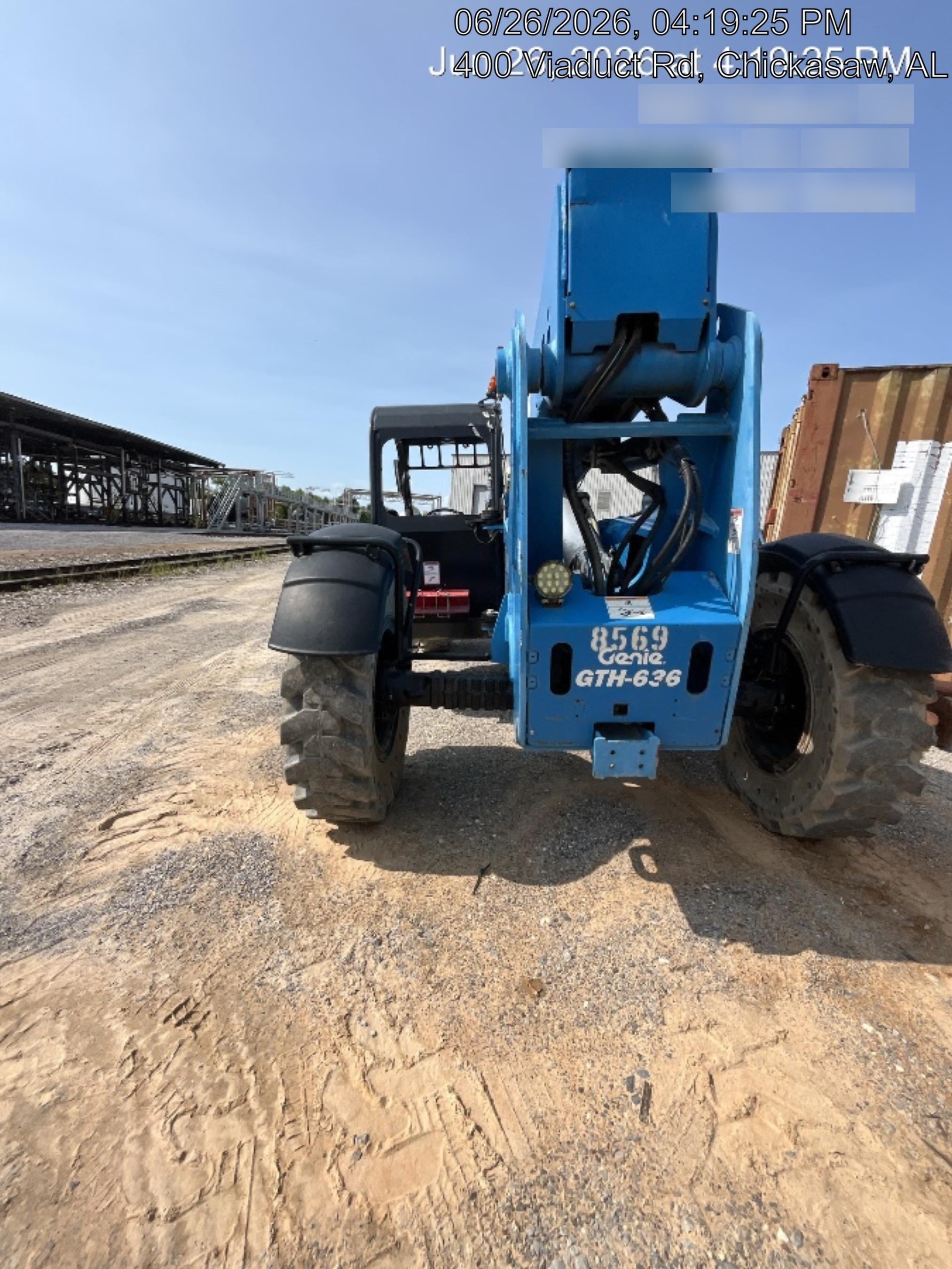 2018 Genie GTH-636 Genie GTH-636 w/Open ROPS, Solid Tires, Work Light/Beacon, 48" Carriage and Forks