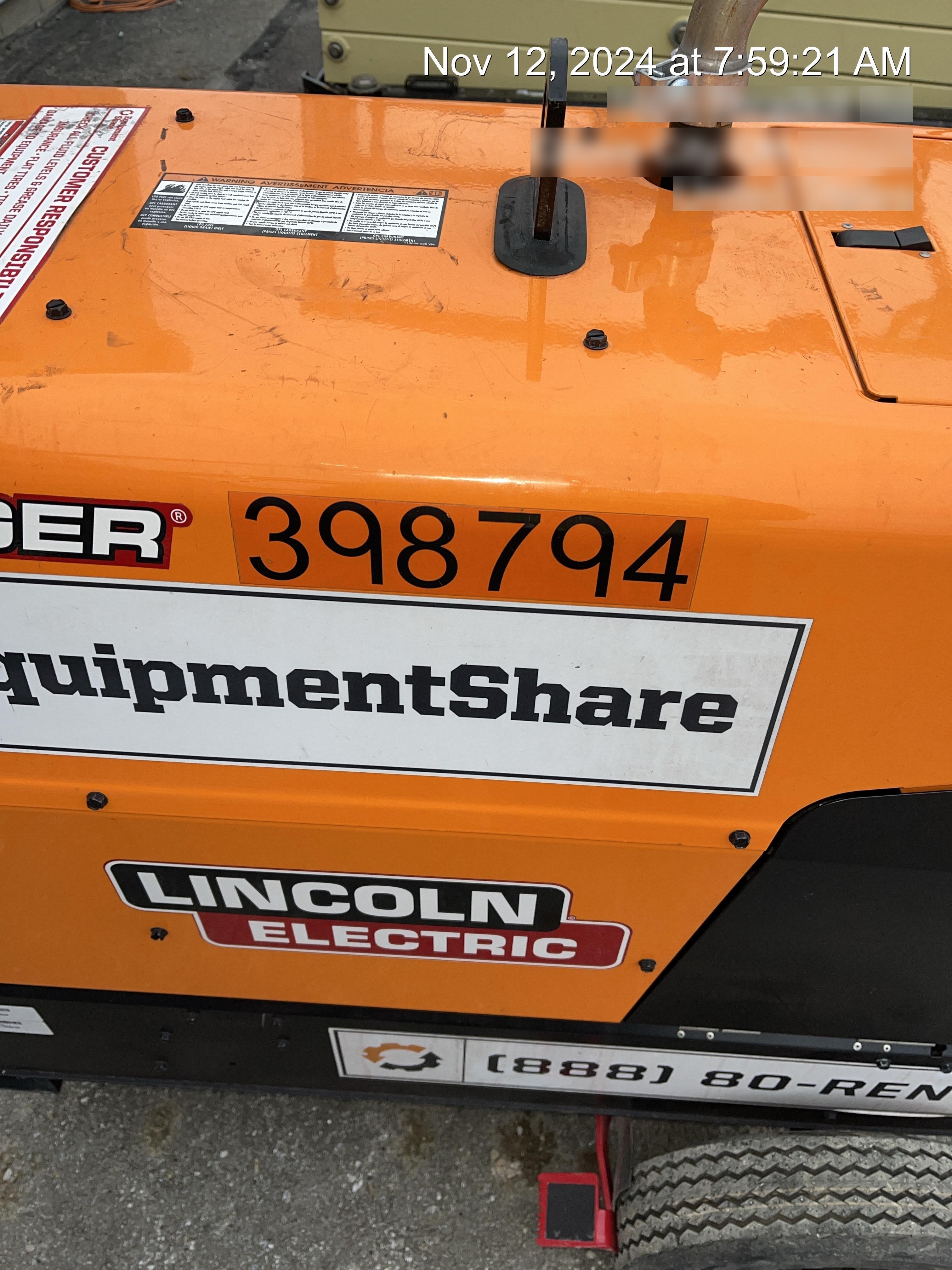 2024 Lincoln Electric Ranger 305 LPG Ranger 305 LPG, Undercarriage, Tank Holder & Strap, 10kw AC Gen, 25hp Kohler LPG Eng