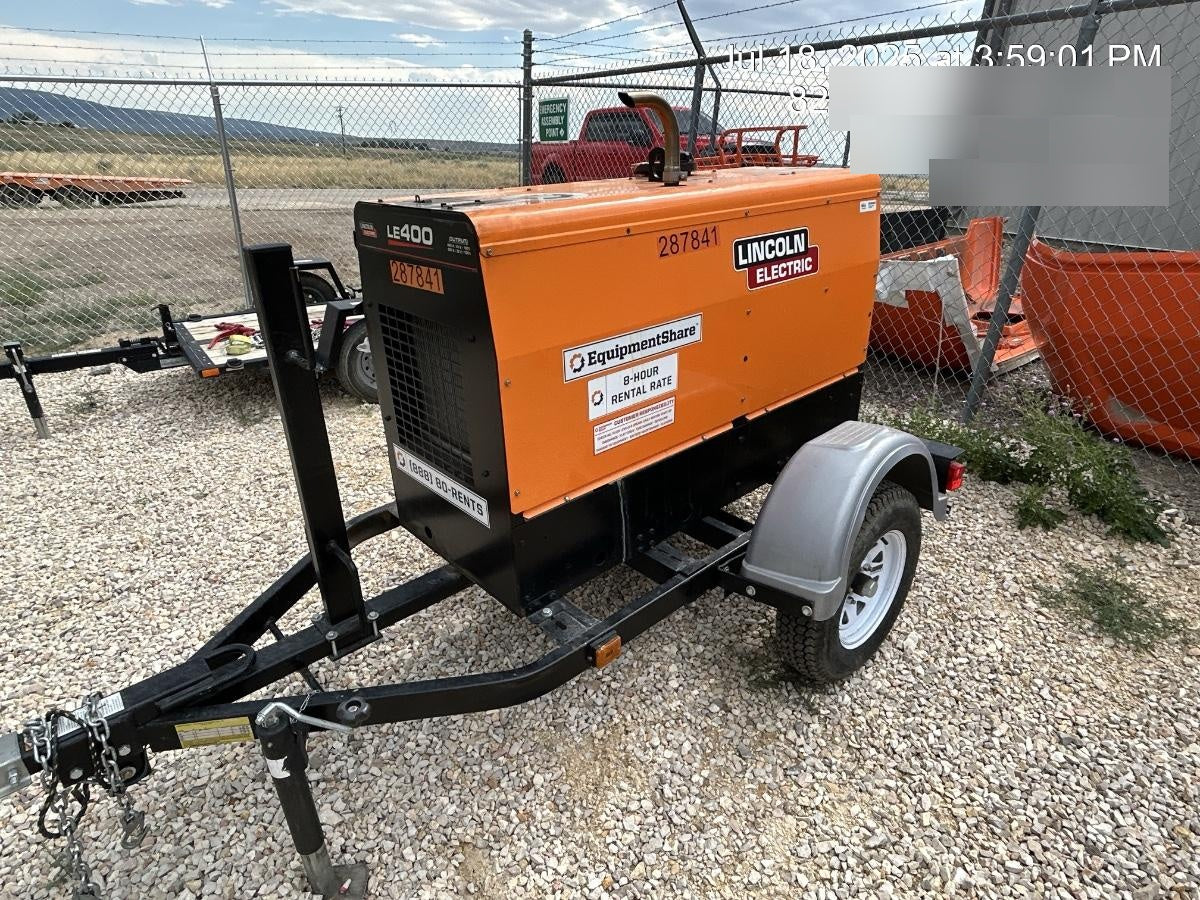 2023 Lincoln Electric LE400 Kubota V1505, Trlr, Cable Rack, Light Kit, ES Decals, T3