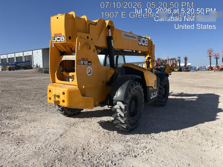 2020 JCB 512-56 Canopy, 74Hp, Solid Tires, Work Lights, Beacon, Aux Hydraulics, Back up Alarm, Lifting Eye, ES Decals