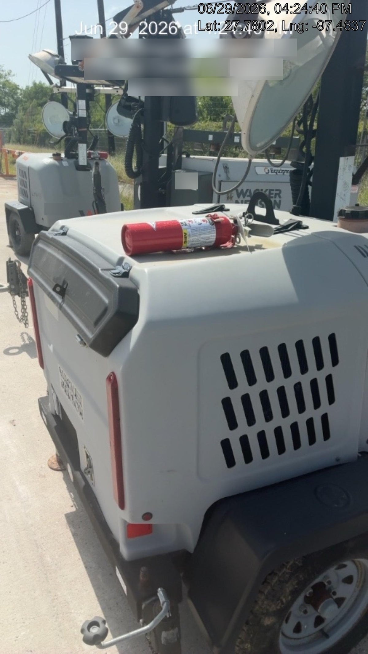 2018 Wacker Neuson LTV6L-MH Wacker Neuson LTV6L Mobile Light Tower w/Fuel Level Sensor Installed