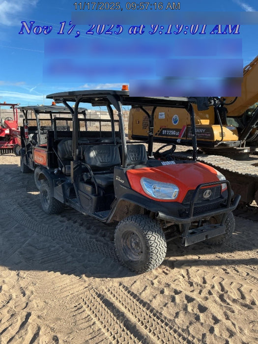 2021 Kubota RTV-X1140W-H Plastic Canopy, Windshield Acrylic Clear, LED Strobe Light, Wire Harness Kit, Back up Alarm