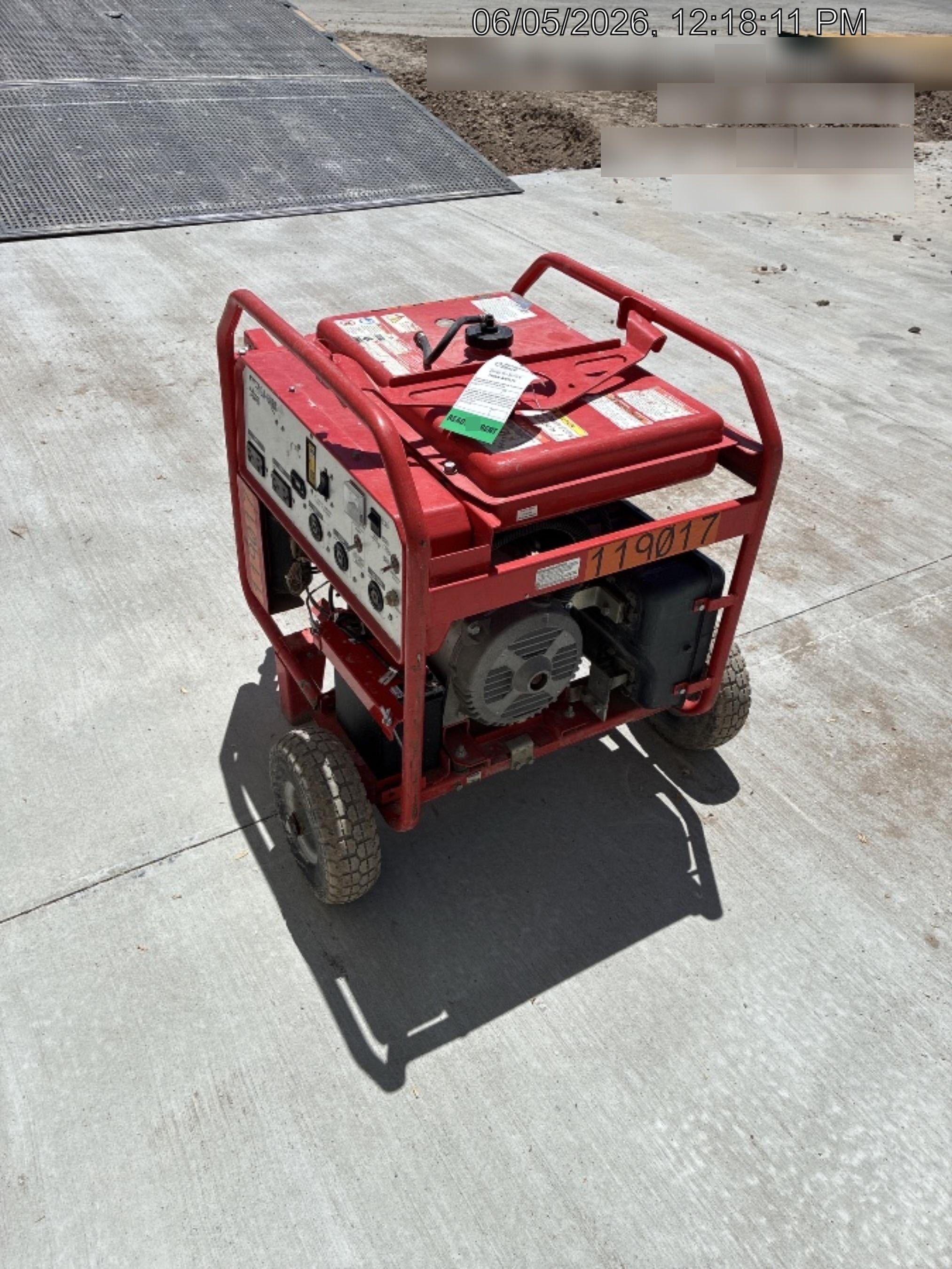 2020 Multiquip GA6HR Gen 6kW Honda GX340 GFCI Wheel Kit
