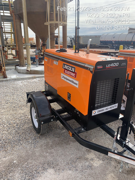 2022 Lincoln Electric LE400 Kubota V1505, Trlr, Cable Rack, Light Kit, ES Decals, T3