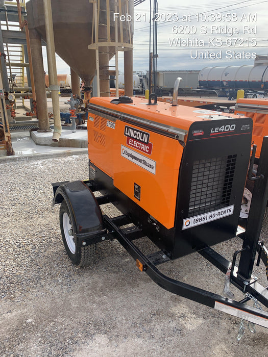 2022 Lincoln Electric LE400 Kubota V1505, Trlr, Cable Rack, Light Kit, ES Decals, T3