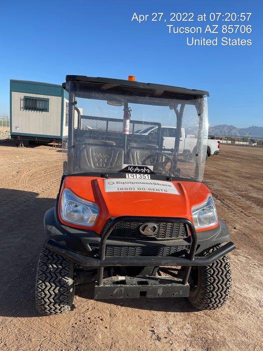 2021 Kubota RTV-X1140W-H Plastic Canopy, Windshield Acrylic Clear, LED Strobe Light, Wire Harness Kit, Back up Alarm