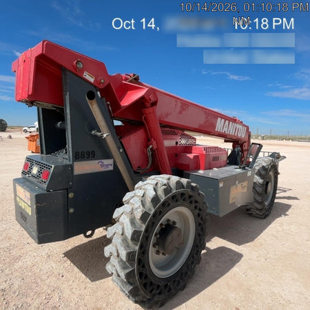 2018 Manitou MTA10055 Manitou MTA 10055 (open ROPS) w/Cab/Heat/AC, Work Lights/Strobe, Aux Hyd, Solid Tires, Lift Hook, 66" Carriage, 60" Forks